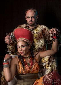 Andrew White & Matt DiBiasio as Antony & Cleopatra. Photo: Russell J Young