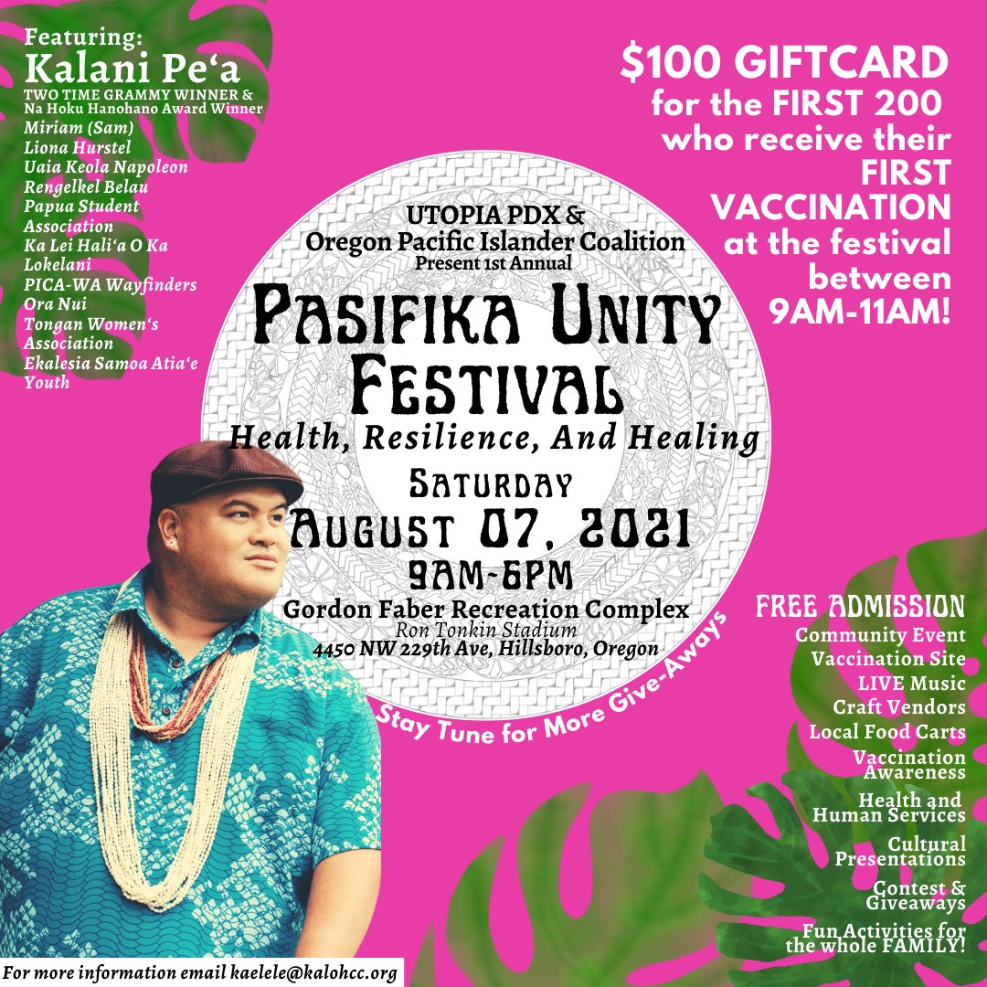 Pasifika Unity Festival + Kalani Pe’a